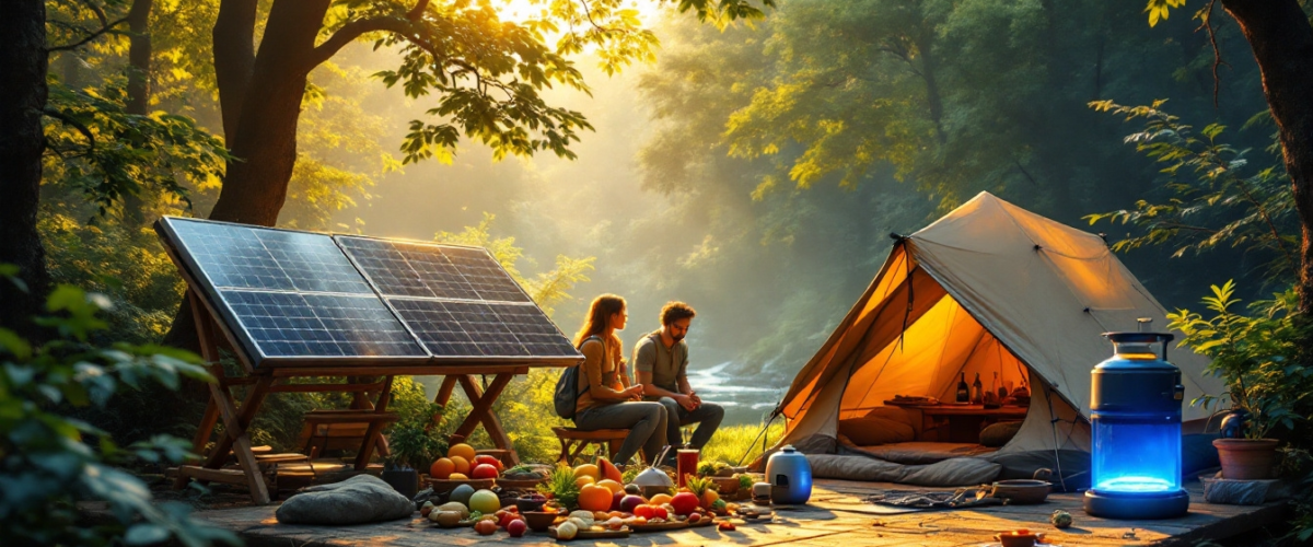 Best solar-powered camping equipment, eco-friendly solar camping gadgets, sustainable solar camping gear, green energy camping products, top solar-powered camping gear