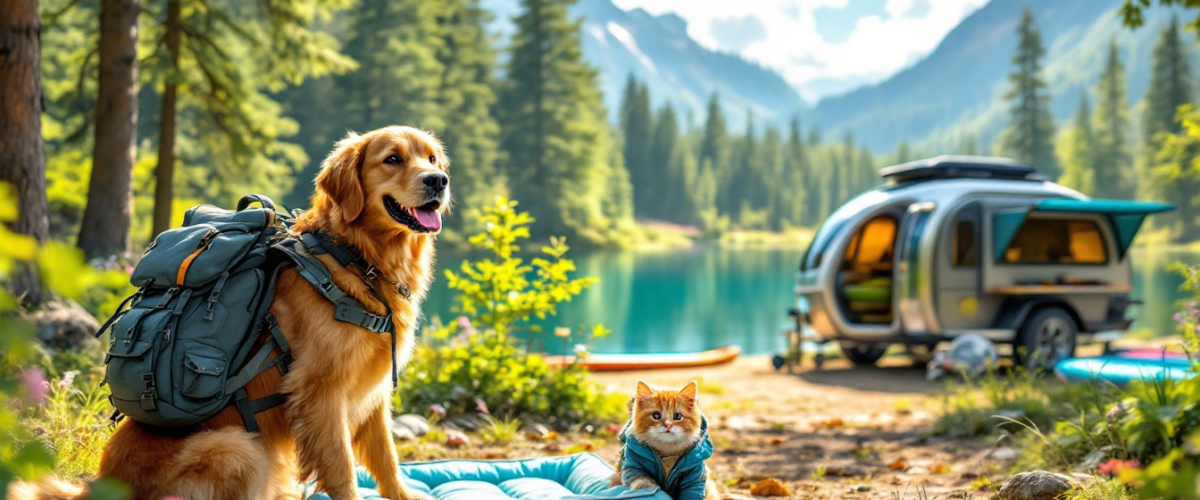 Best camping gear for pets, dog camping accessories, pet tents and shelters, portable pet bowls for camping, pet travel gear