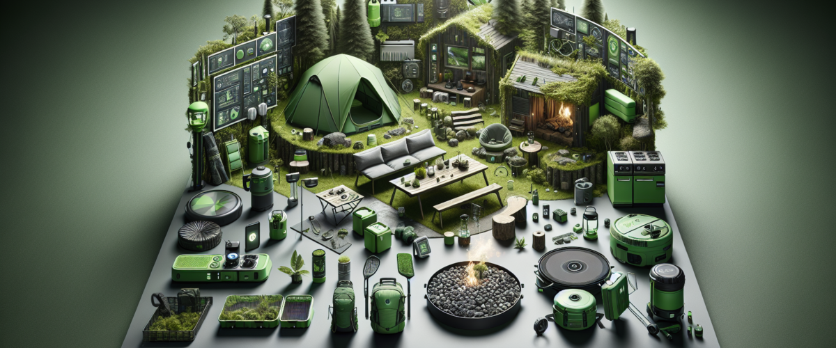 Green camping gadgets;