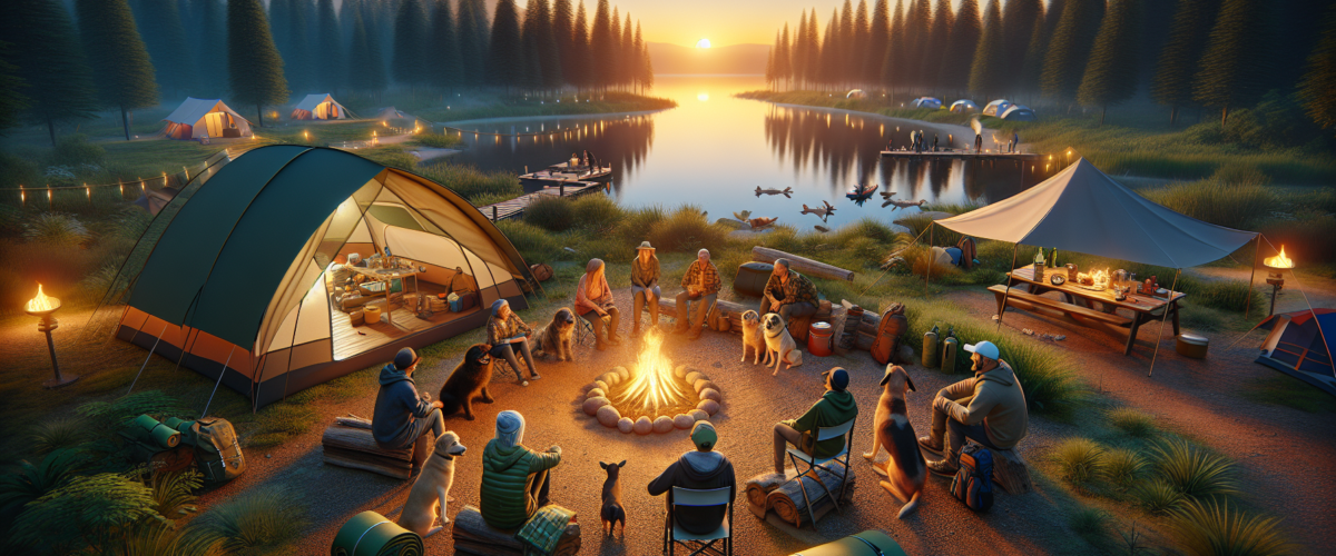 Camping with pets;