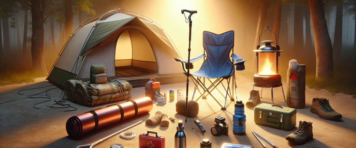 Senior-friendly camping gear;