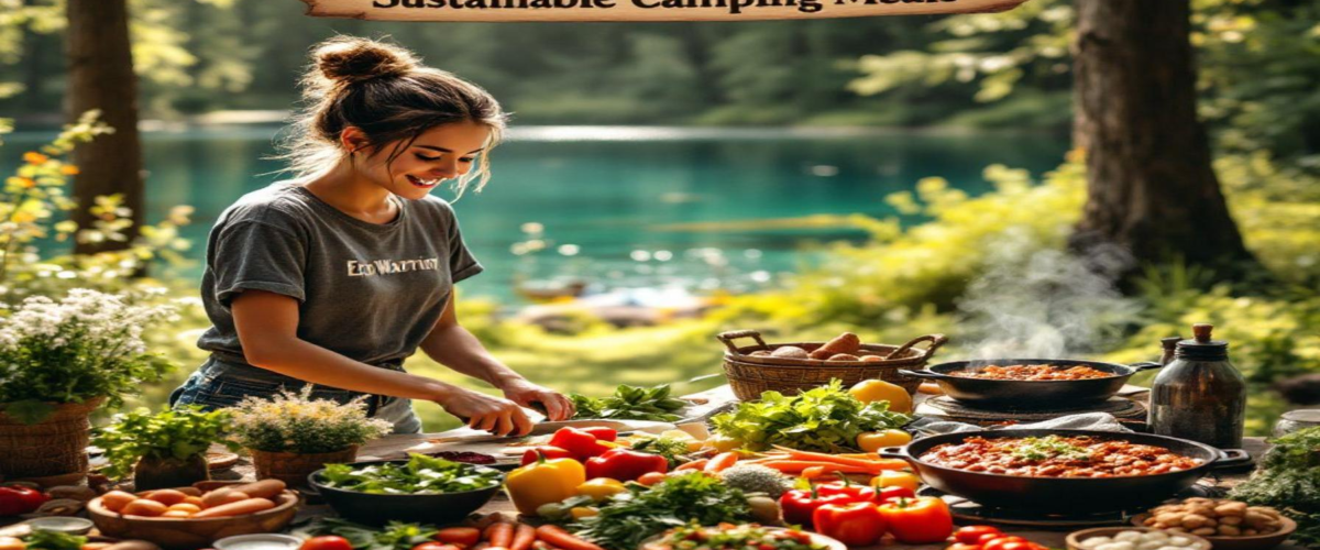 Sustainable camping meal ideas, eco-friendly camping recipes, zero-waste food storage for camping, minimal waste camping meals, zero-waste backpacking food