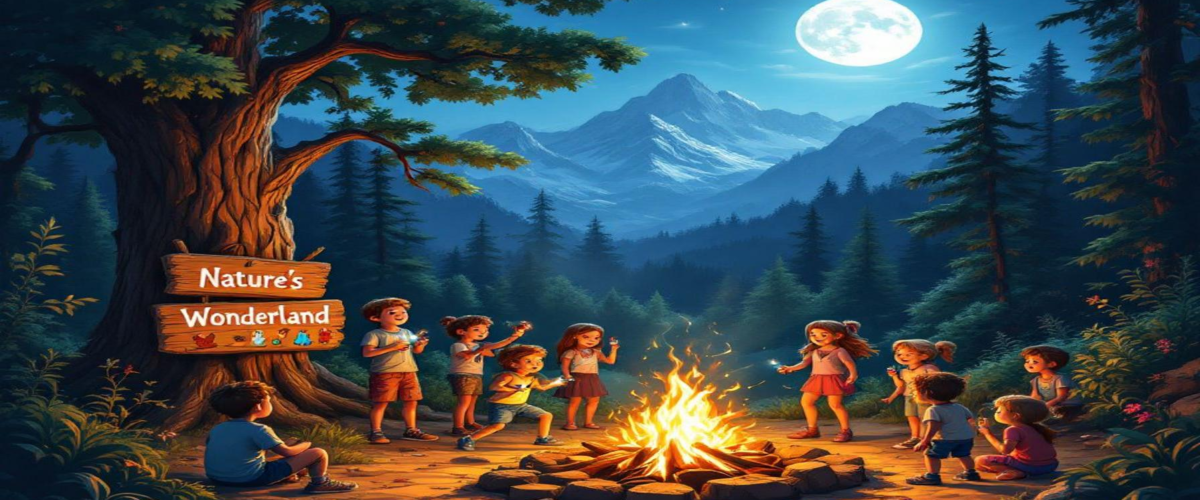 Fun camping games for children, educational outdoor activities, kid-friendly camping ideas, engaging kids at the campsite, nature activities for kids