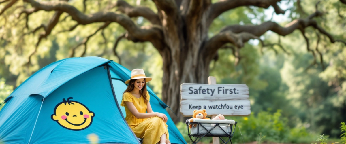 Safety tips for camping with babies, baby-proofing your campsite, avoiding hazards while camping with infants, baby-safe camping practices, outdoor safety for infants